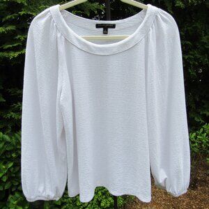 Banana Republic Textured Knit Raglan Top with Balloon Sleeves